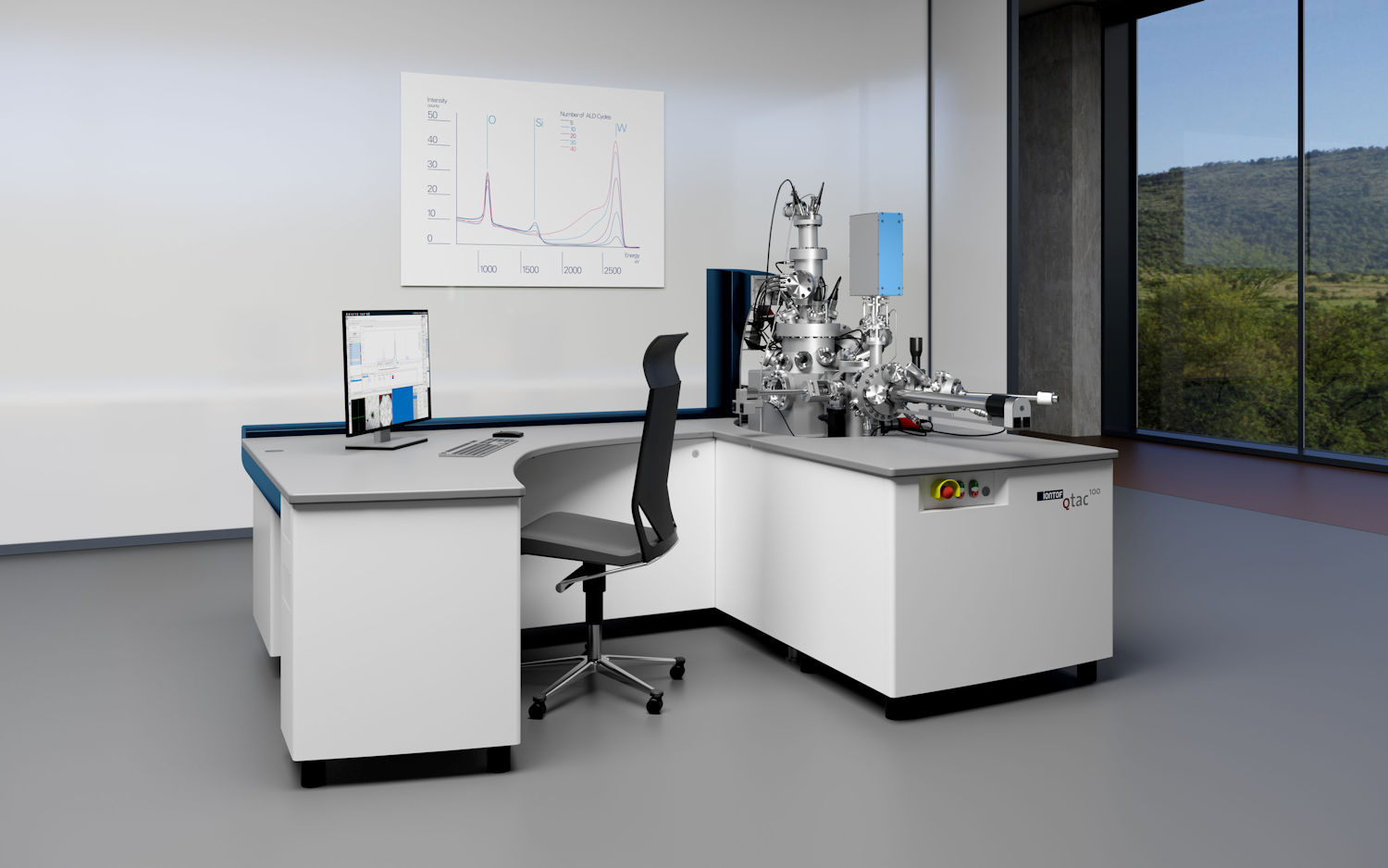 Qtac Low Energy Ion Scattering (LEIS) System